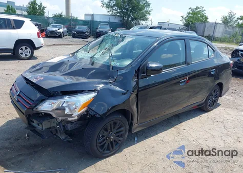 2024 Mitsubishi Mirage G4 Black Edition from USA, damaged, VIN ML32FUFJ4RHF14694